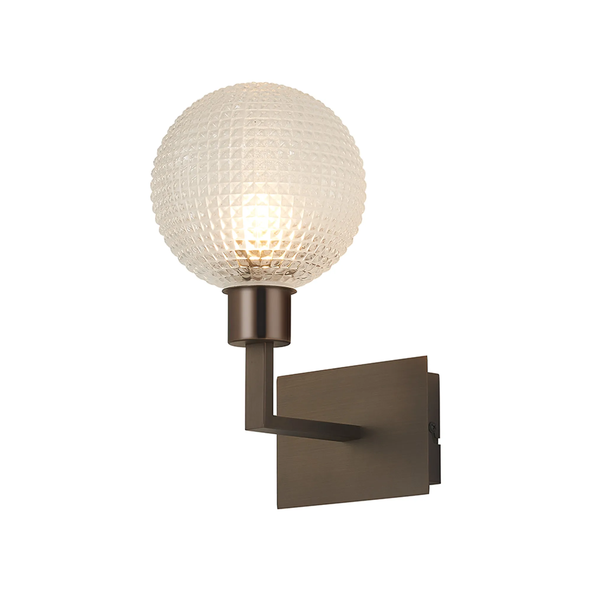 Baxter Matt Bronze Wall Lights Deco Armed Wall Lights
